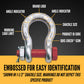 2" Crosby® Alloy Bolt Type Anchor Shackle | G-2140 - 55 Ton embossed for easy identification