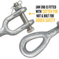 Crosby Galvanized Jaw & Eye Turnbuckle End Fittings