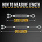 How to measure turnbuckle length