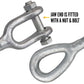 Crosby Galvanized Jaw & Eye Turnbuckle End Fittings