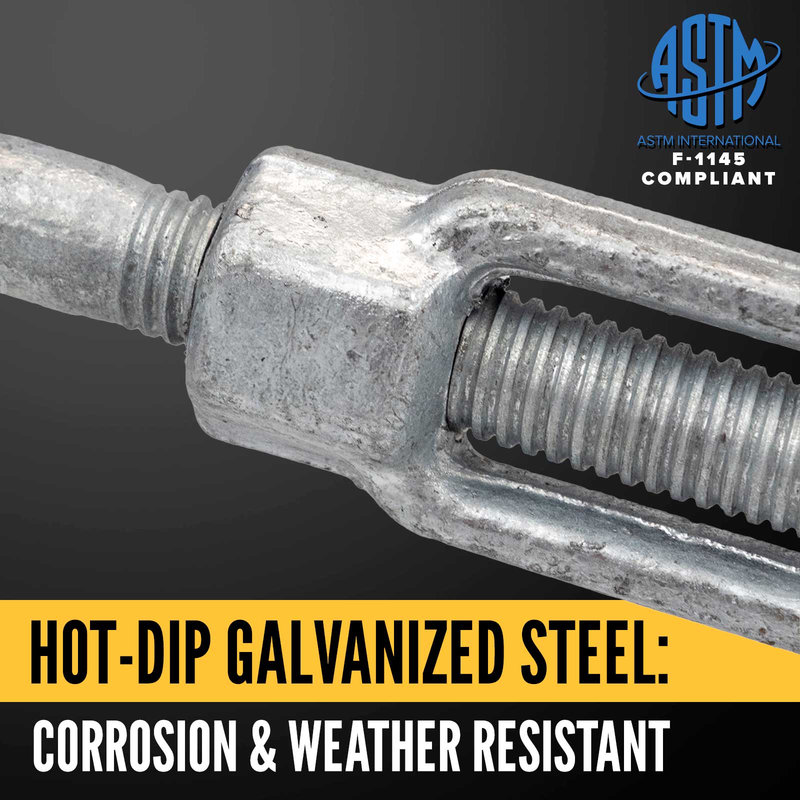 11/4"x18" Crosby® Jaw & Jaw Turnbuckle HG228 1032894