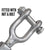 Crosby Galvanized Jaw & Jaw Turnbuckle End Fittings