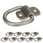 2-5/16" Bolt-On / Weldable D-Ring with Mounting Bracket - Unfinished - 12,000 lbs. BS | 10-Pack