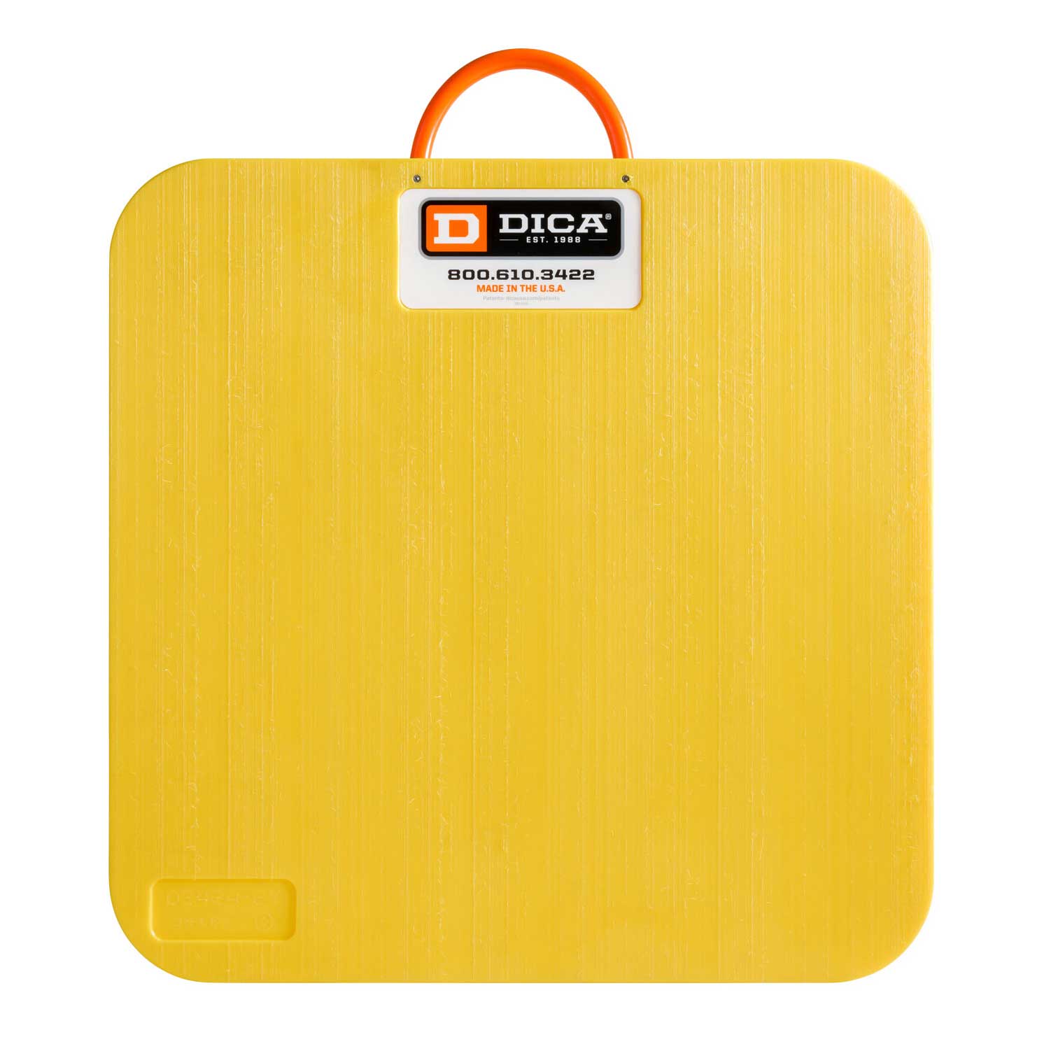 DICA 24x24 1" yellow outrigger pad