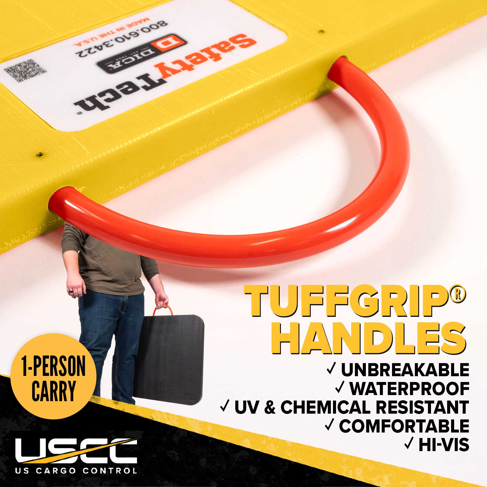 tuffgrip hanldes are strong and ergonomic