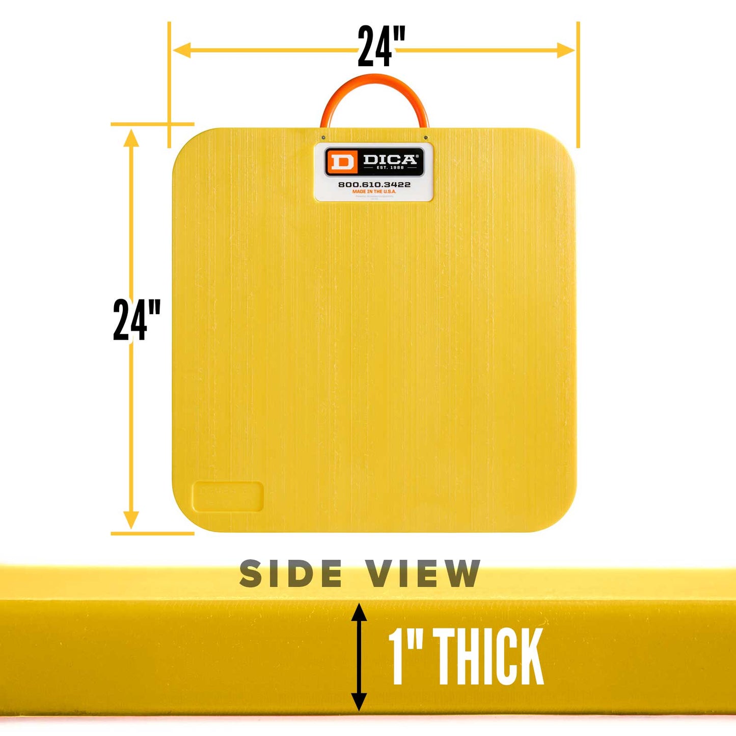 24x24 1" outrigger pad specs