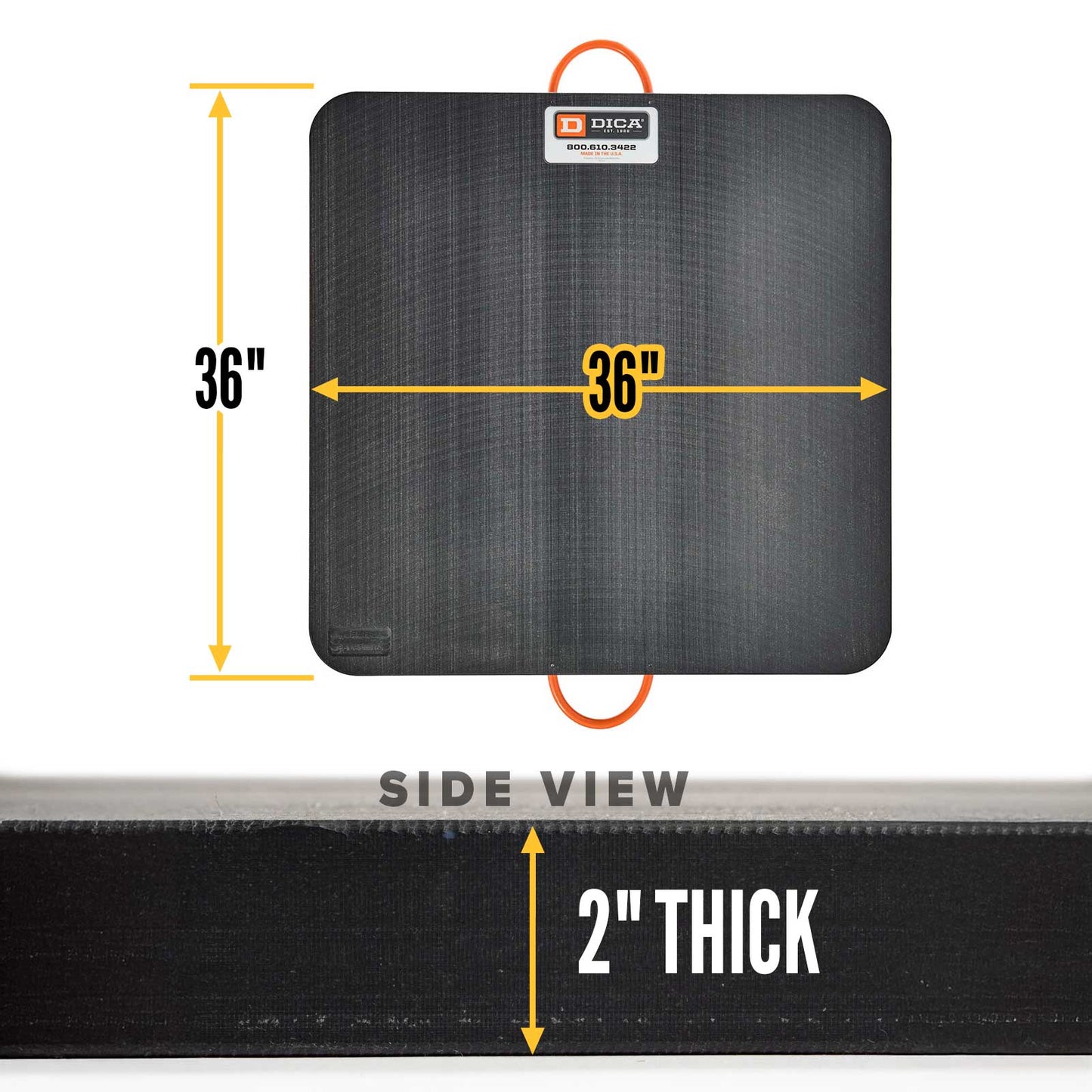 36x36 2" outrigger pad specs
