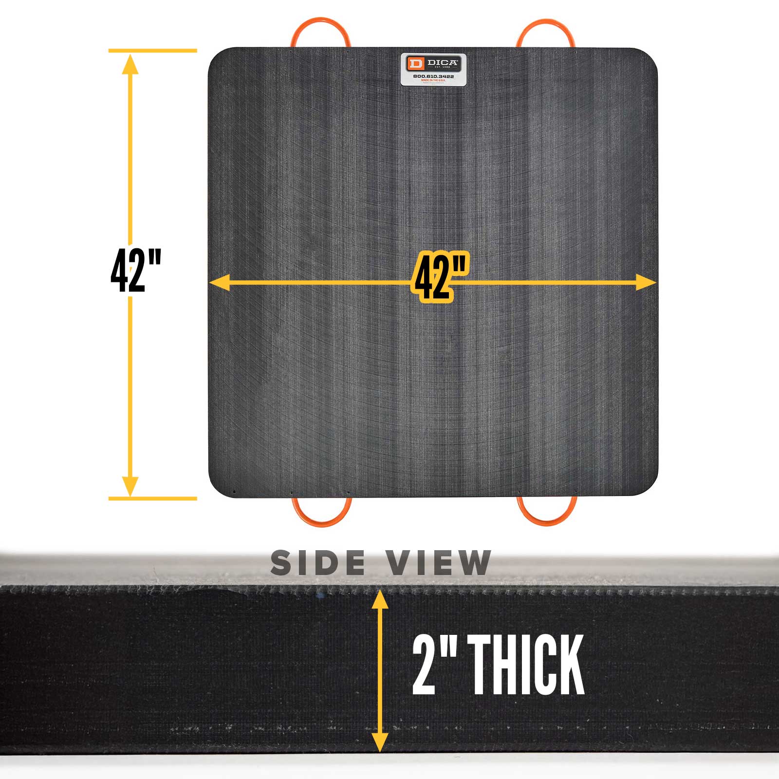 42x42 2" outrigger pad specs