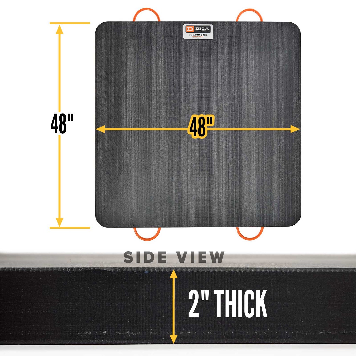 48x48 2" outrigger pad specs
