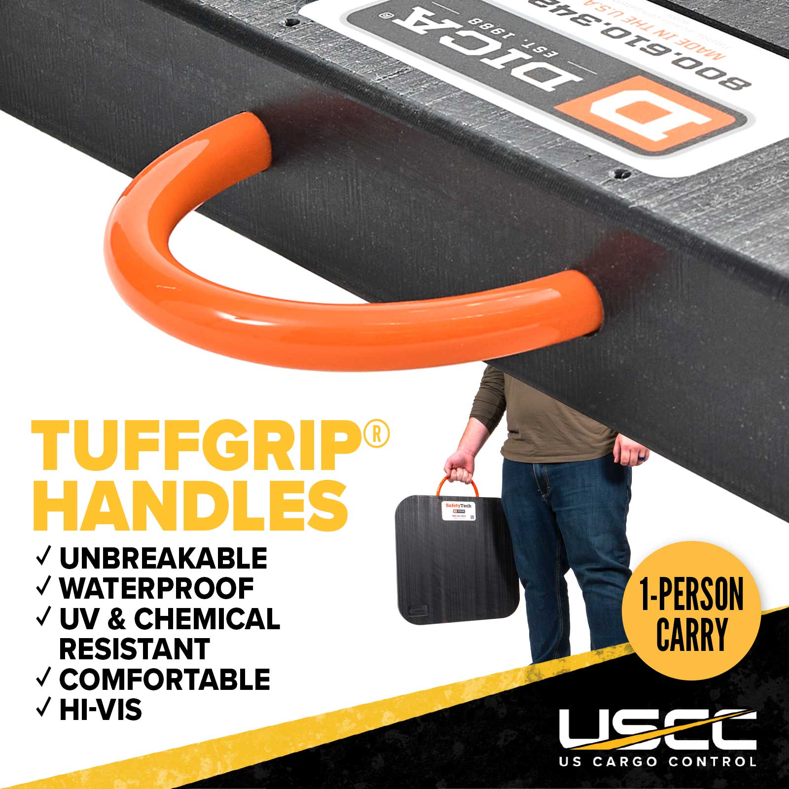 tuffgrip hanldes are strong and ergonomic