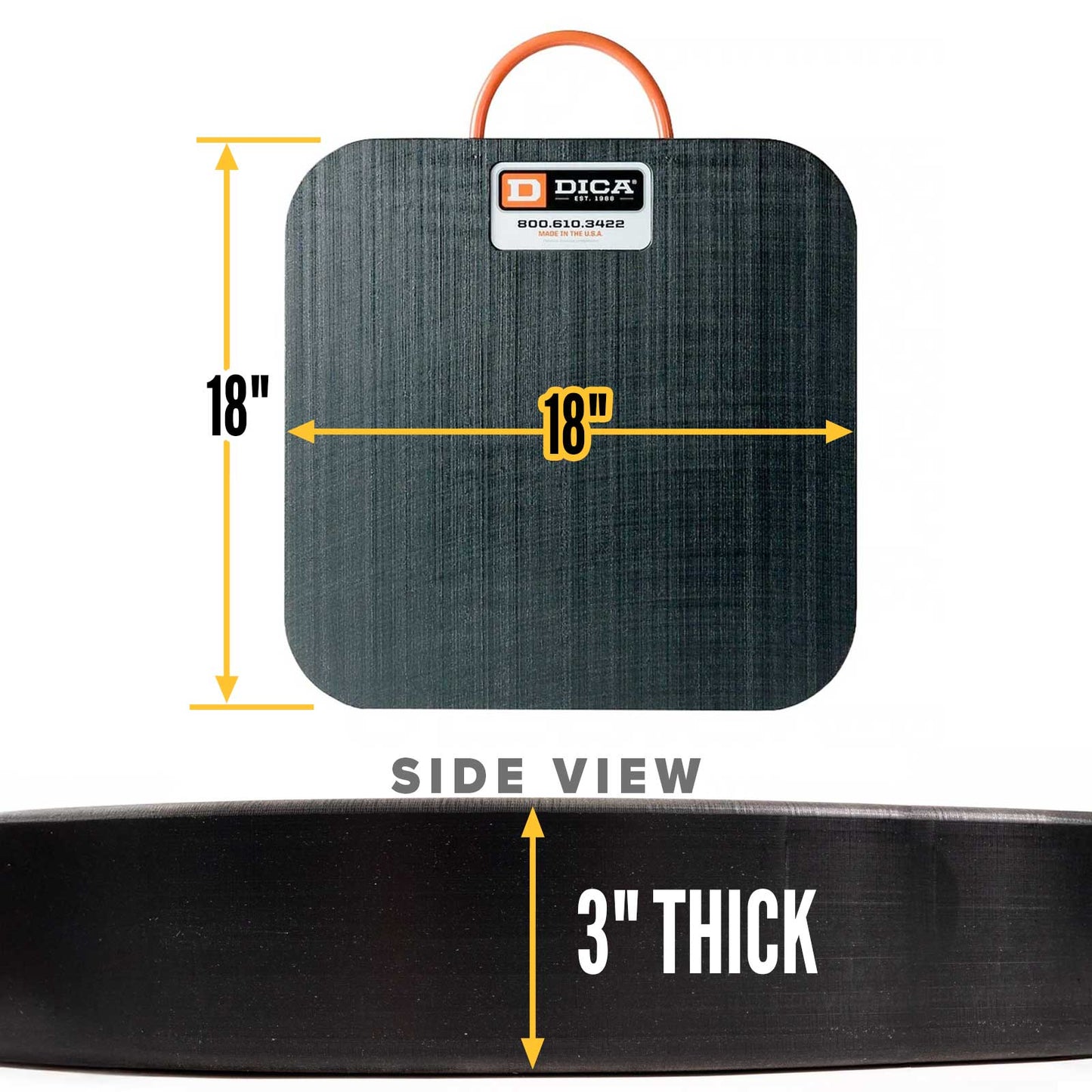 18x18 3" outrigger pad specs