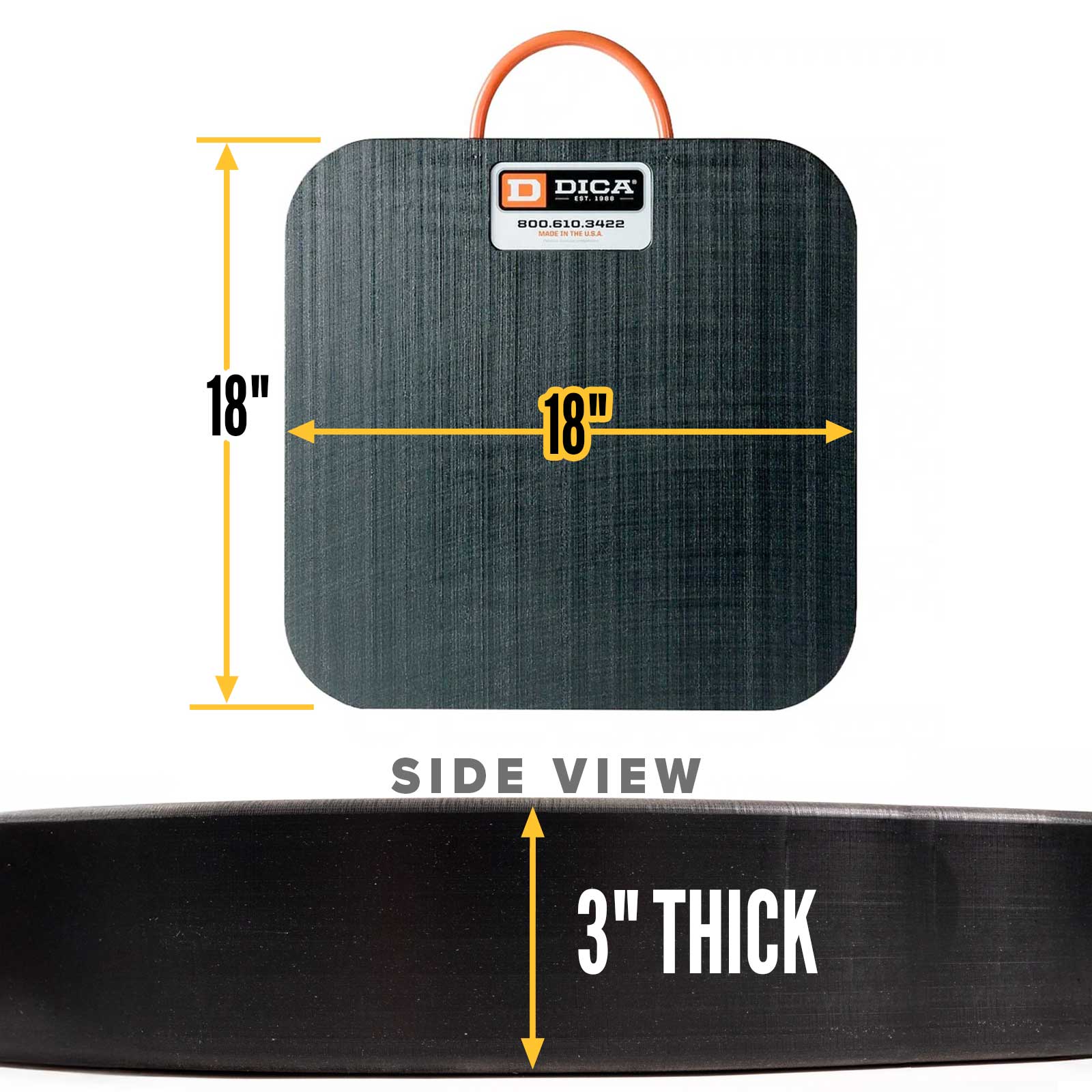 18x18 3" outrigger pad specs