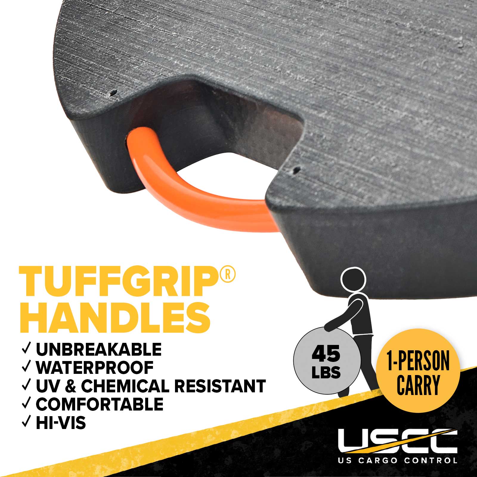tuffgrip hanldes are strong and ergonomic