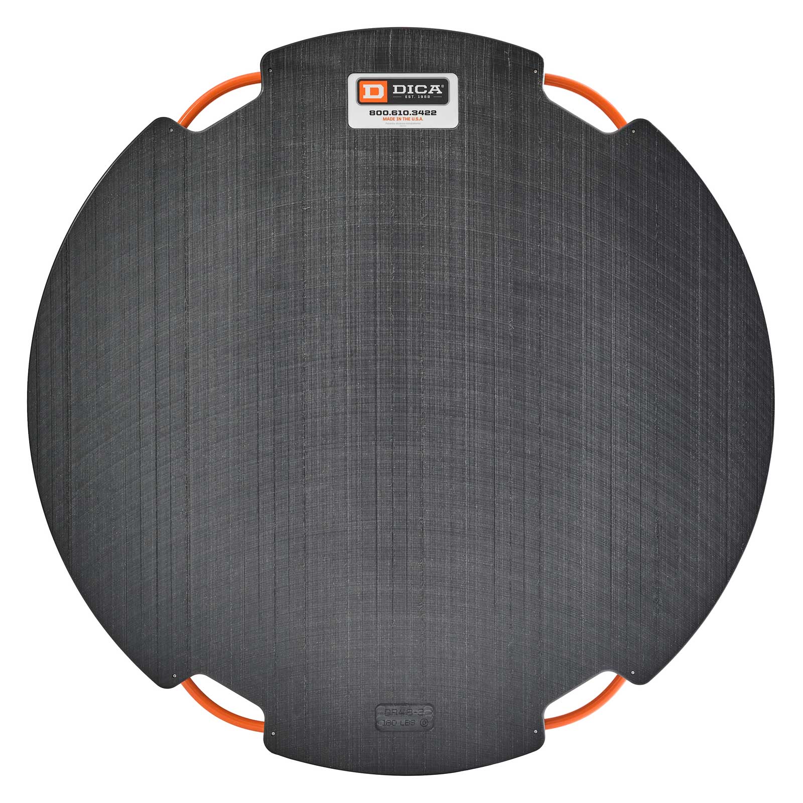 DIC48" round 3" black outrigger pad