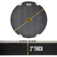 60" round 2" outrigger pad specs
