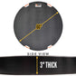 60" round 3" outrigger pad specs