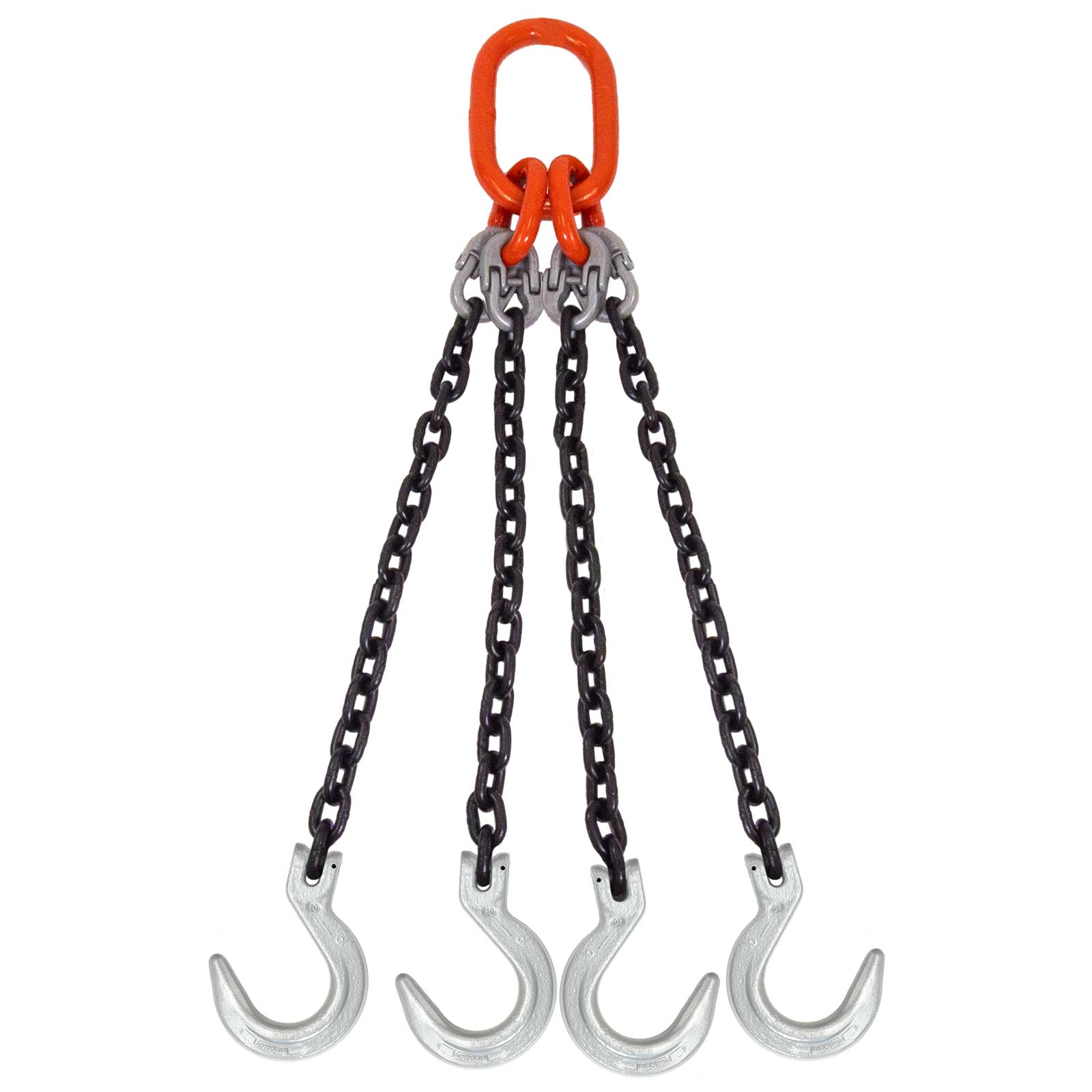thumbnail image 2 of 9/32" X 10' G100 Chain Sling – 2 Legged Double Leg With Latch Hooks, Lifting Spreader 2 of 2
