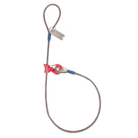 8' 1/2" domestic single leg sliding choker wire rope sling