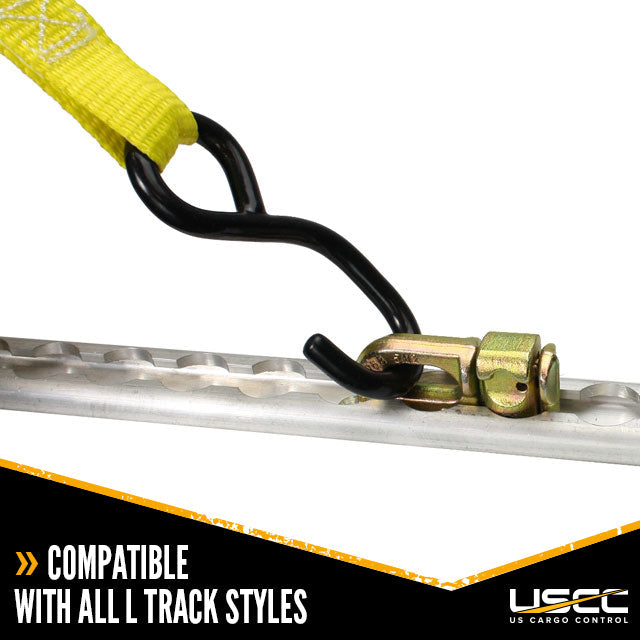 Double Stud L-Track Fitting | 5,000 lbs. BS | 4-Pack