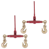 5/8" Grab Hook & 5/8" Slip Hook Durabilt Pro-Bind Ratchet Binder - 2-Pack