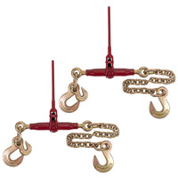3/8" Grab Hook & 1/2" Sling Hook  & 2' G100 CE w/ 1/2" Sling Hook - Durabilt Pro-Bind Ratchet Binder - 2-Pack