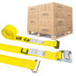  yellow 12' E track cam buckle strap