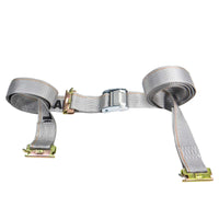  gray 16' E track cam strap with double end e fittings
