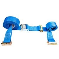  blue 20' E track cam strap with double end e fittings