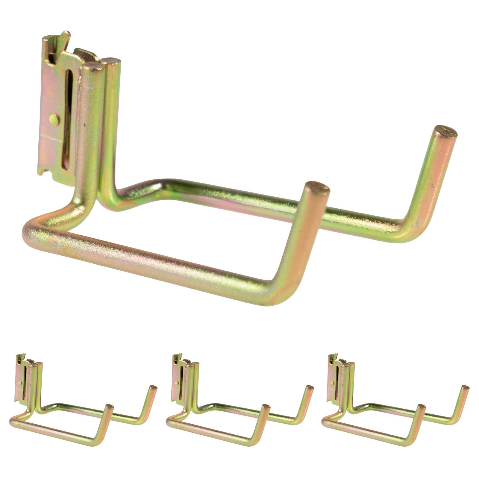 E-Track Tool Hook | Extended Dual Arm Flat Hook | 4-Pack Image 1 of 5