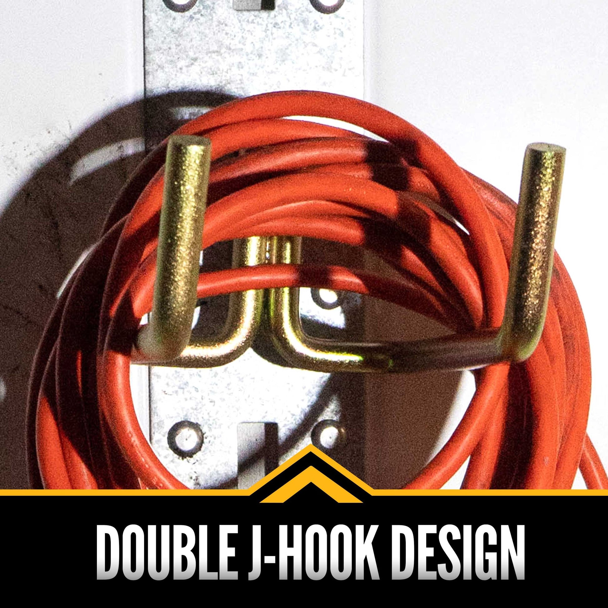 E-Track Tool Hook | Extended Dual Arm Flat Hook | 4-Pack Image 3 of 5