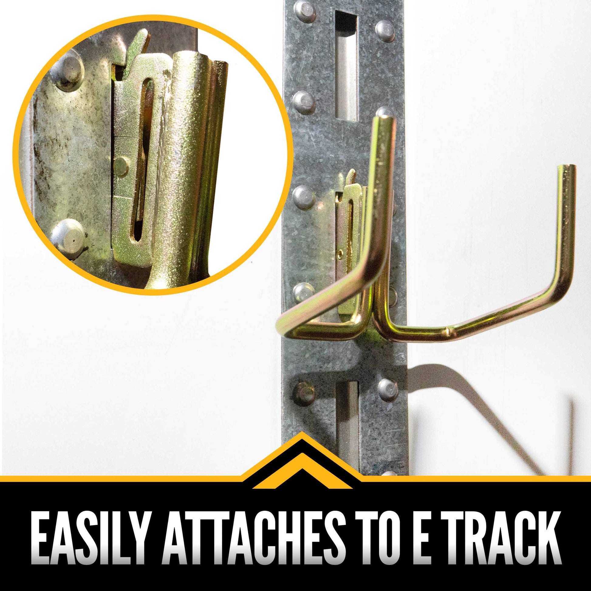E-Track Tool Hook | Dual Arm Flat Hook | 2-Pack Image 4 of 5