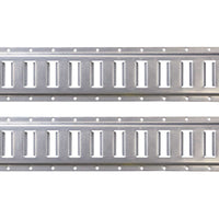 Galvanized 8' Horizontal E Track | 2-Pack