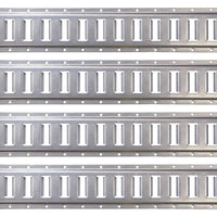 2' Horizontal Galvanized E Track (Box of 4)