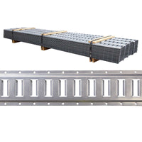 Galvanized 5' Horizontal E Track | 100-Pack (Pallet)