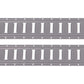 8' Horizontal E-Track Gray Painted | 2-Pack