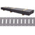 8' Horizontal E-Track Gray Painted | 100-Pack (Pallet)