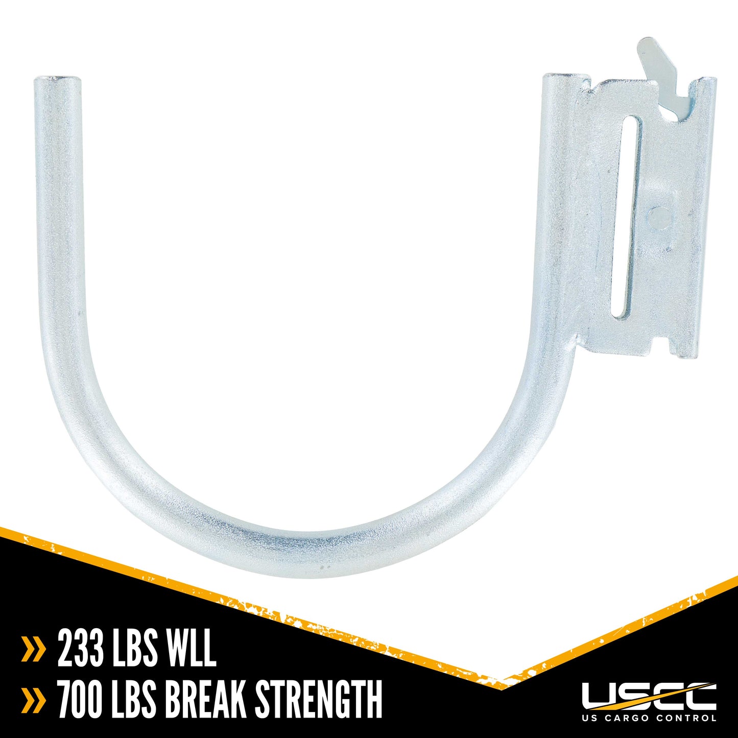 4.5" E Track J Hook Fitting | 700 lbs. BS | 2-Pack Image 2 of 7