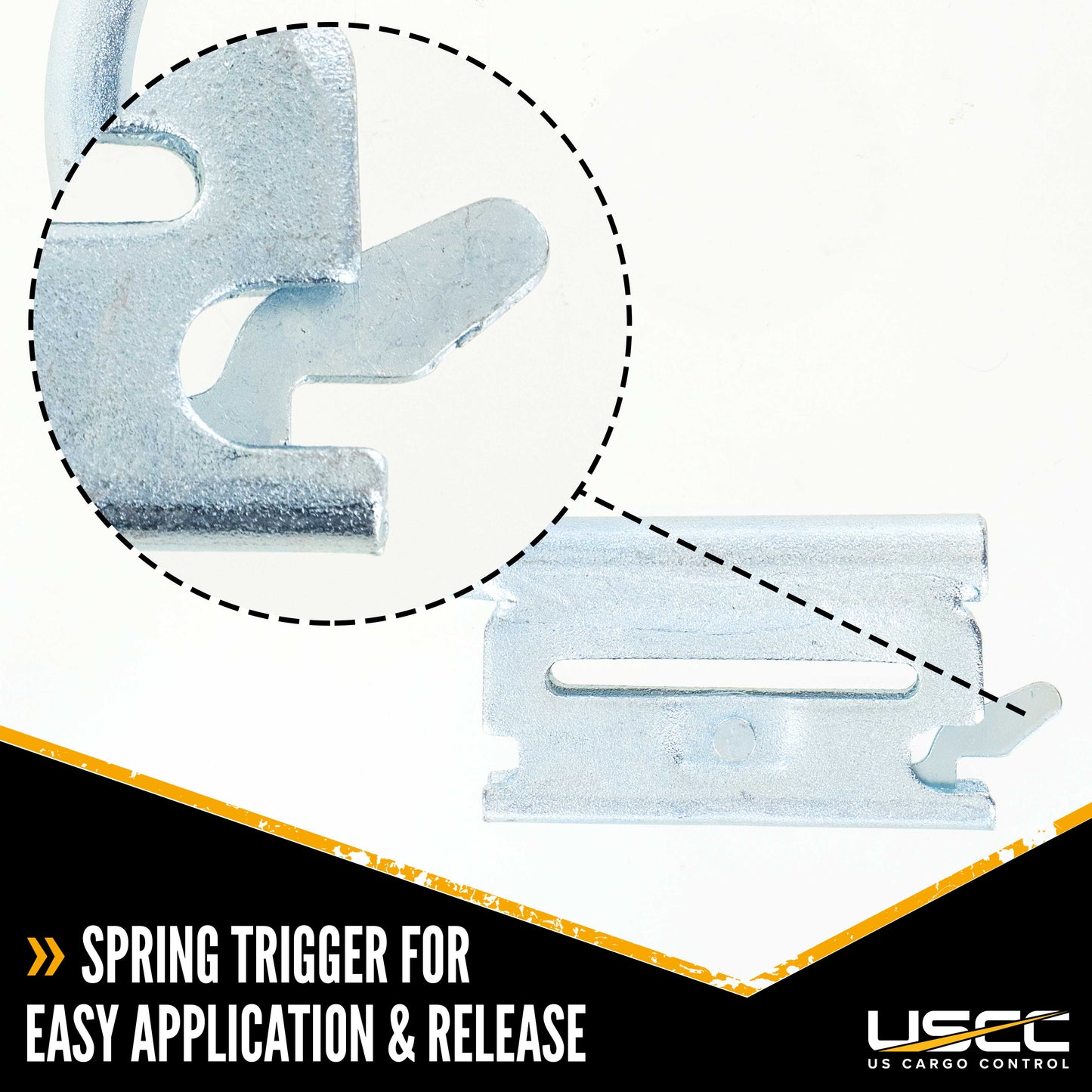4.5" E Track J Hook Fitting | 700 lbs. BS | 4-Pack Image 3 of 7