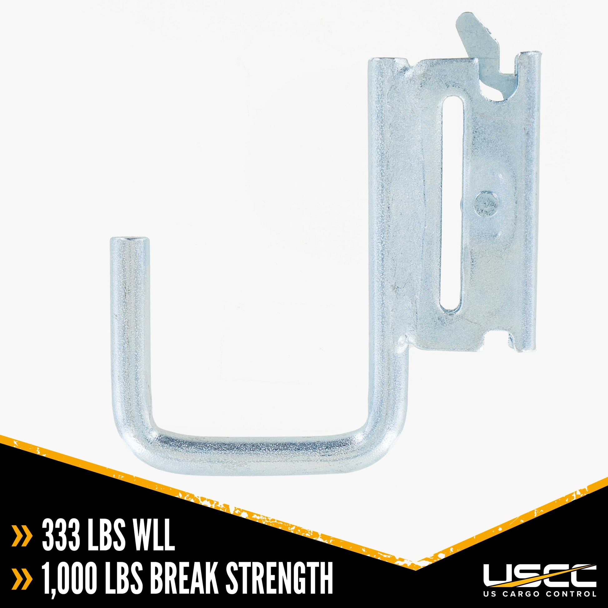 2" E Track J Hook Fitting | 1,000 lbs. BS | 2-Pack Image 2 of 7
