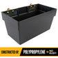 Medium E-Track Storage Bin | Plastic | 13"W x 6-1/2"H x 7-1/4"D | 2-Pack Image 4 of 5
