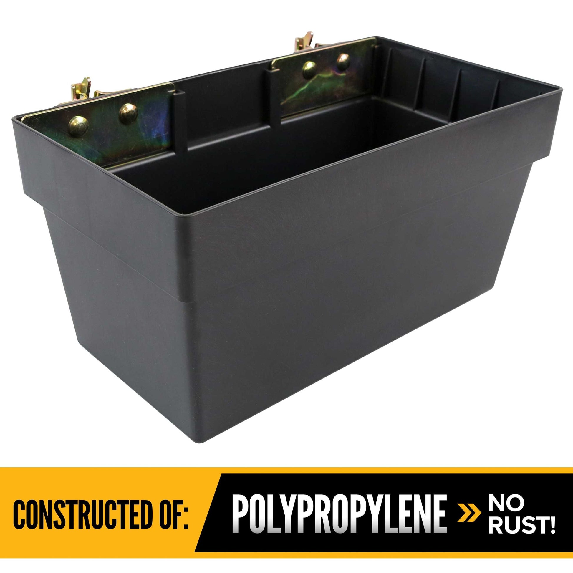 Medium E-Track Storage Bin | Plastic | 13"W x 6-1/2"H x 7-1/4"D | 2-Pack Image 4 of 5