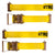  yellow 12'  E track ratchet strap