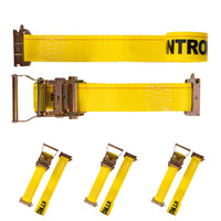  yellow 12'  E track ratchet strap