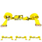 2" x 12' Yellow E-Track Ratchet Strap | Double-Fitted End | 4-Pack