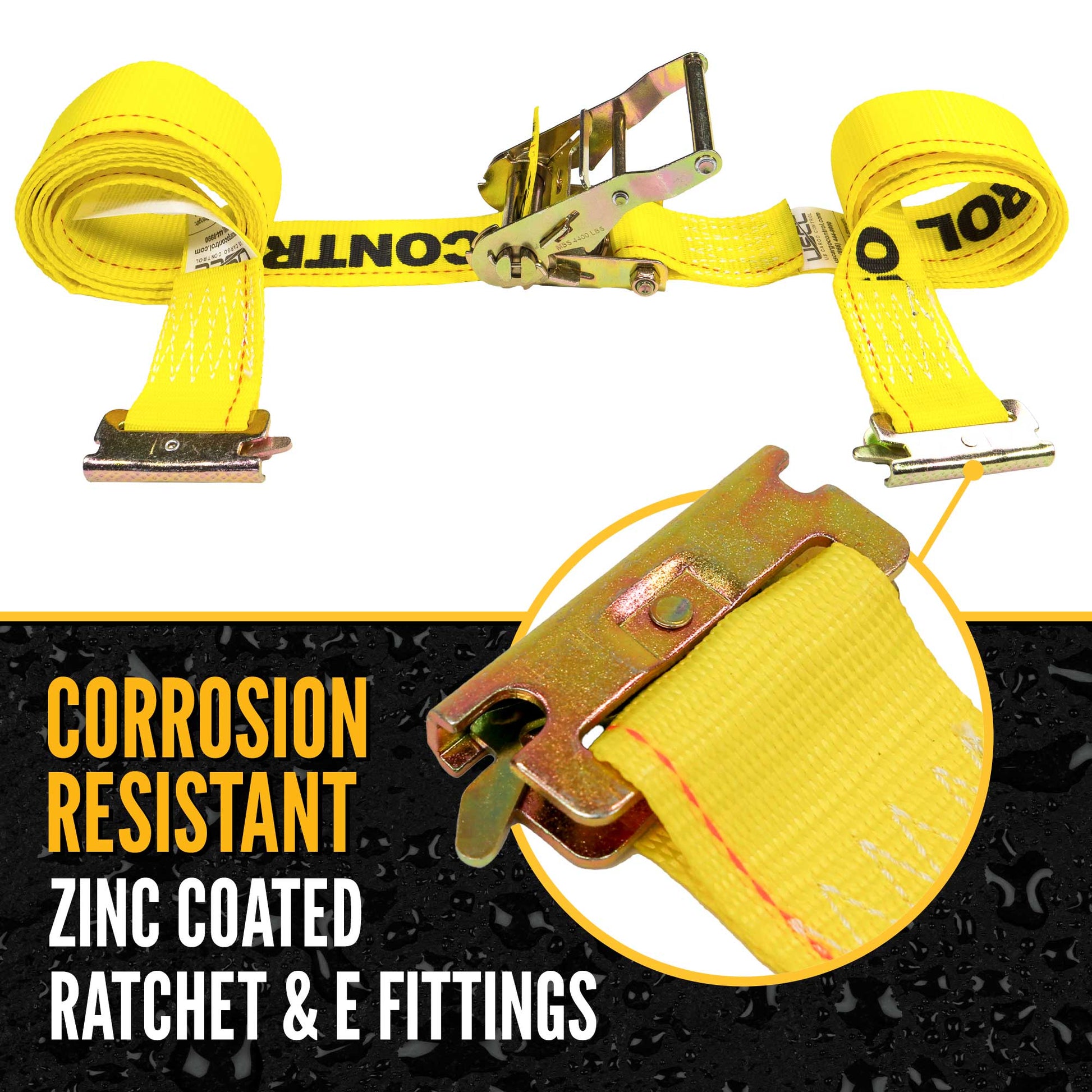  e track fittings are zinc coated to resist corrosion