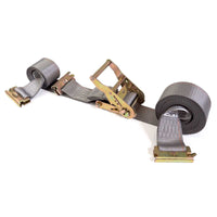  gray 16' E track ratchet strap with double end e fittings