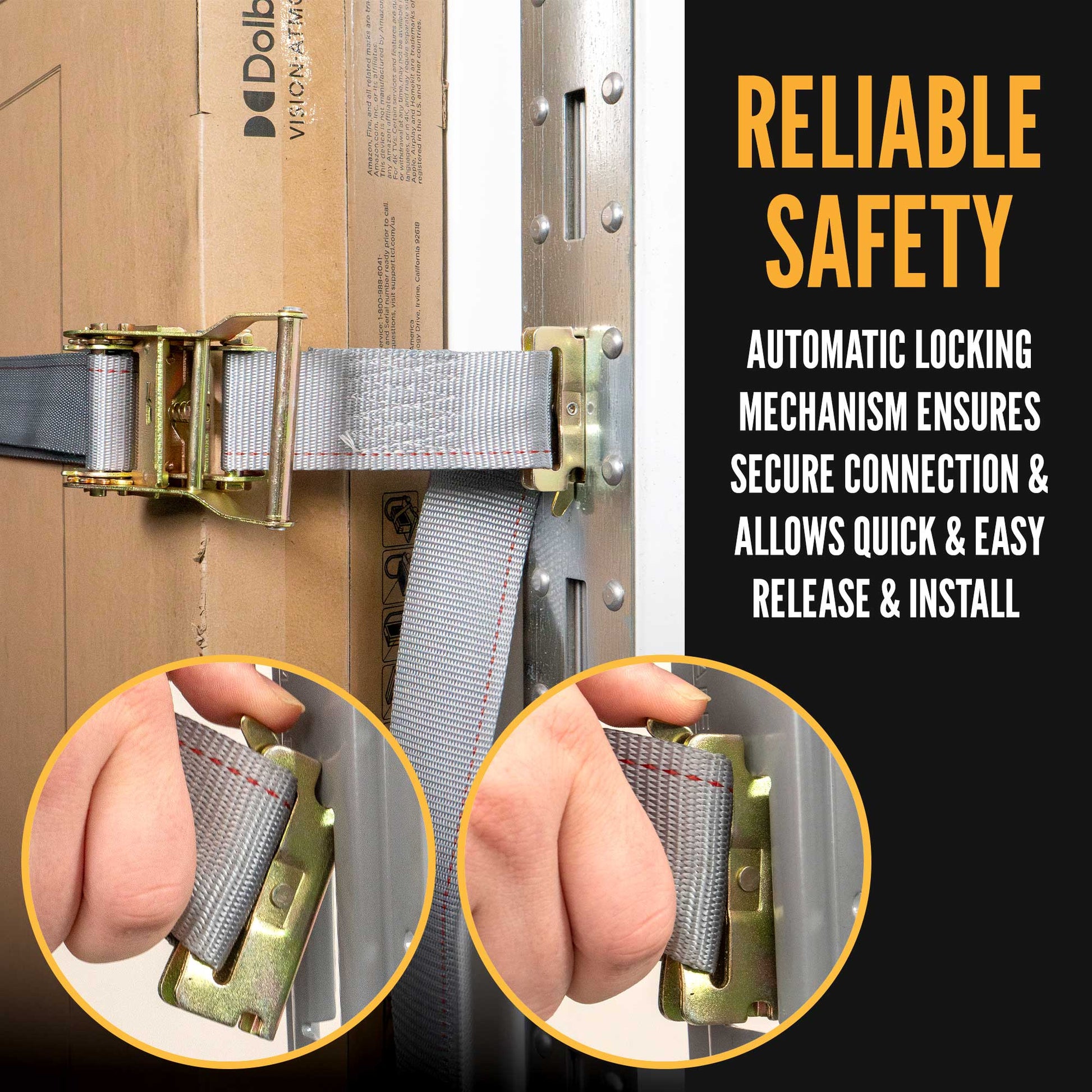  e track fittings ensure a secure connection