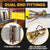  dual e fitting and stud fitting make this a versatile strap
