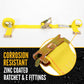  e track fittings are zinc coated to resist corrosion