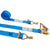  blue 20' E track ratchet strap with stud fittings